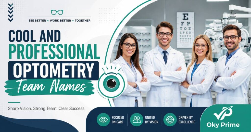 Cool and Professional Optometry Team Names