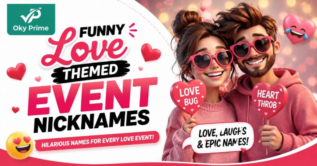 Funny Love Themed Event Nicknames