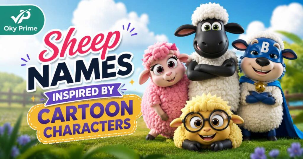 Sheep Names Inspired by Cartoon Characters