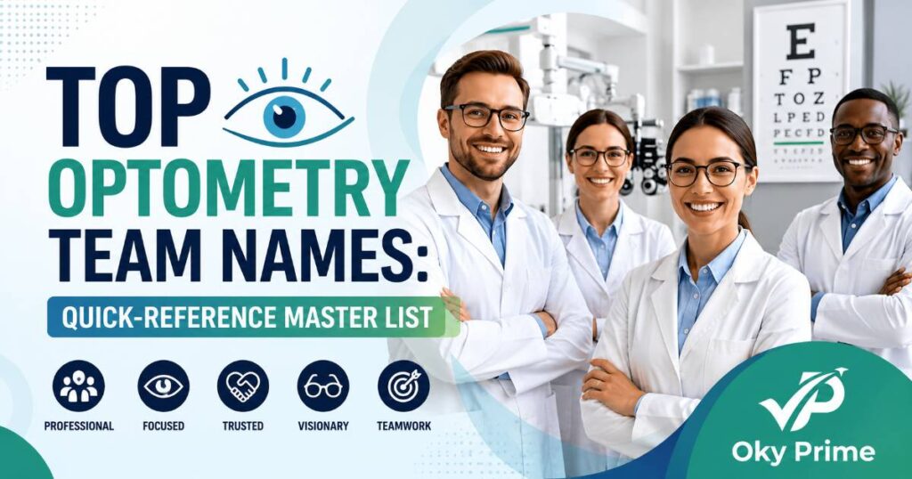 Top Optometry Team Names: Quick-Reference Master List